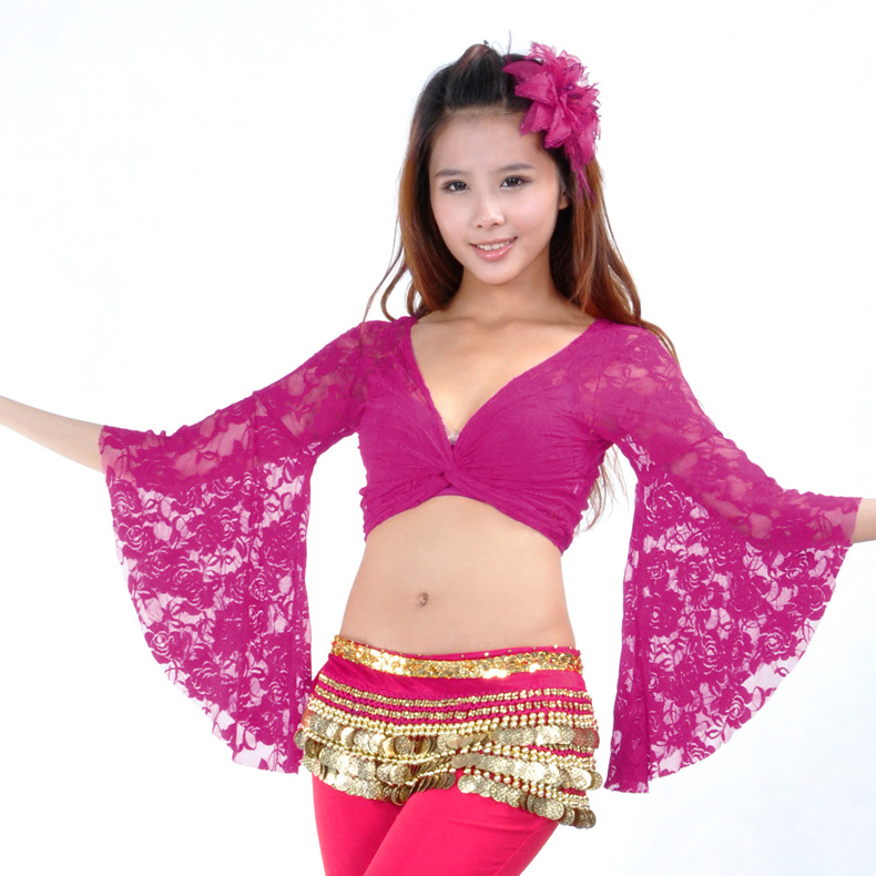 Danceeear lace butterfly oriental belly dance tops more colors